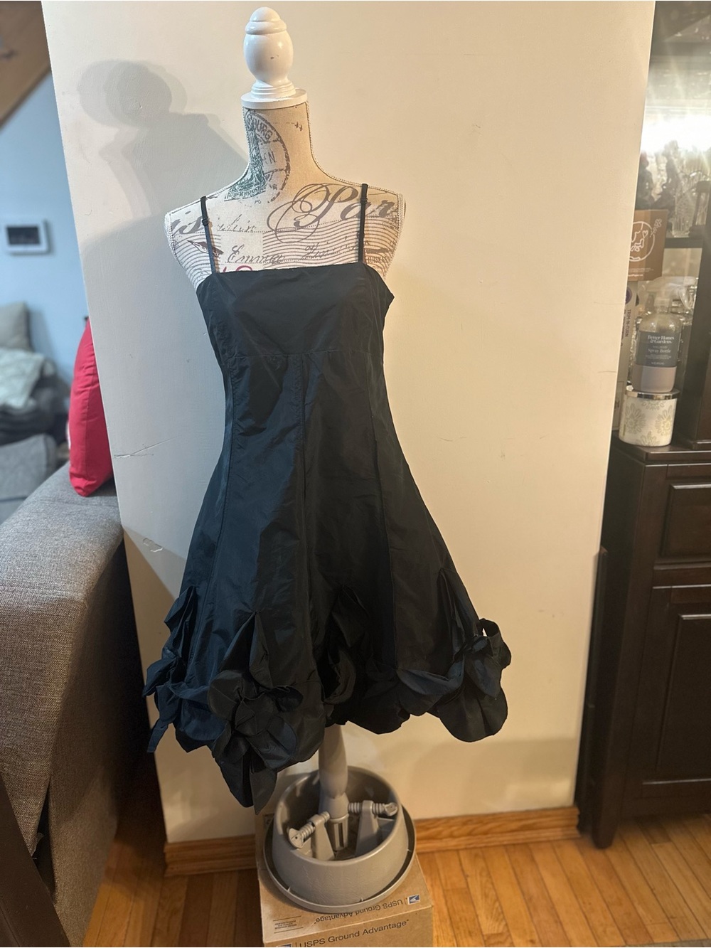 Nicowa Made In Italy Black Strappy Dress
